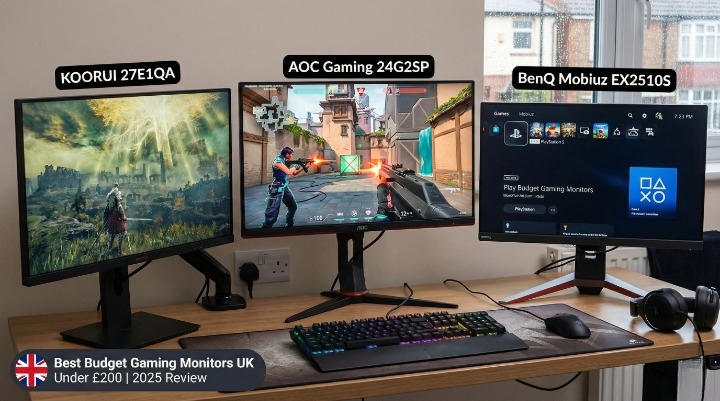 Best Budget Gaming Monitor UK Under £200