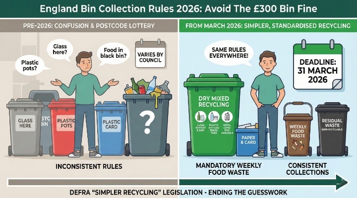 England Bin Collection Rules 2026