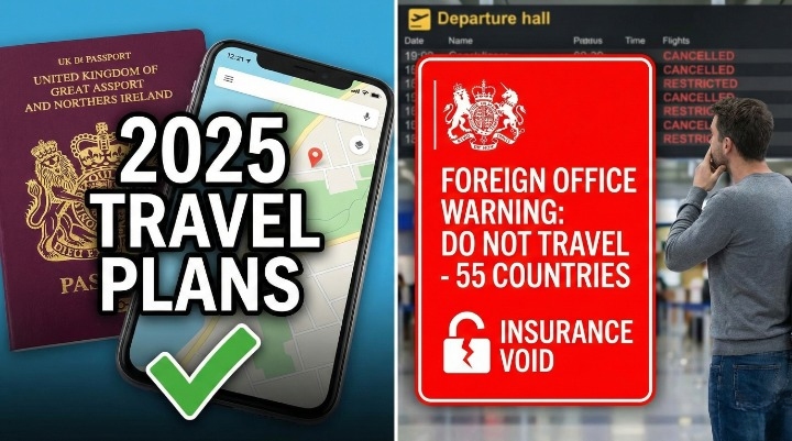 Foreign Office travel warning 55 countries