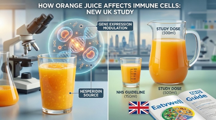 Orange Juice Affects Immune Cells