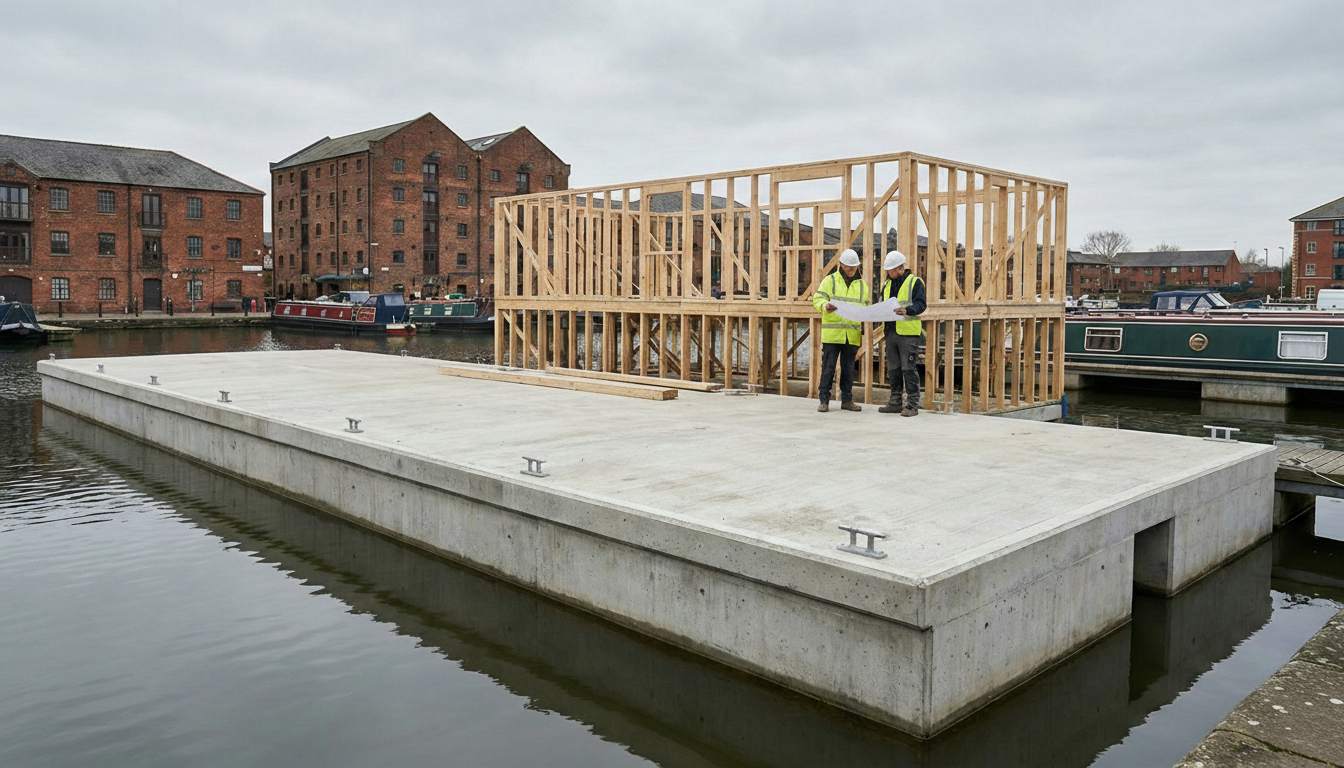 Concrete Pontoon Houseboat