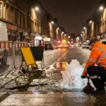 Glasgow Water Main Break Shettleston Road