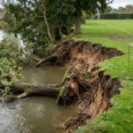 Riverbank Collapse Iford Playing Fields
