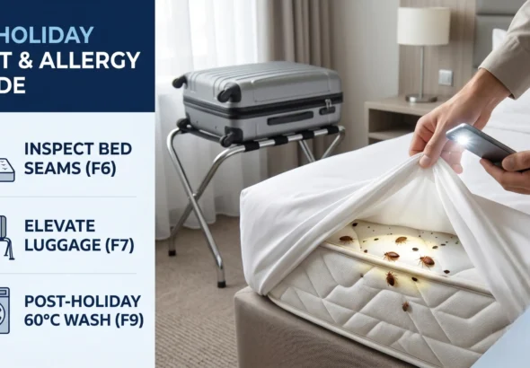 Avoid bed mites while on holiday