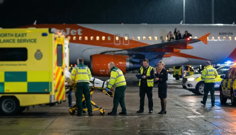 Easyjet Flight U2238 Emergency Landing Newcastle
