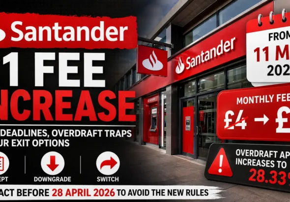 Santander £1 fee increase