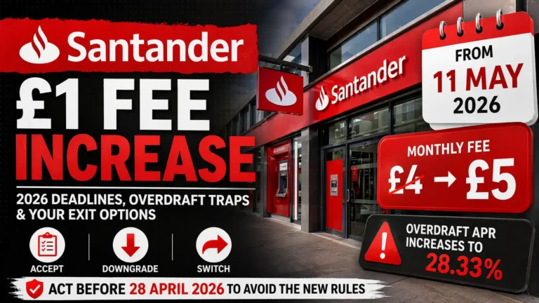 Santander £1 fee increase