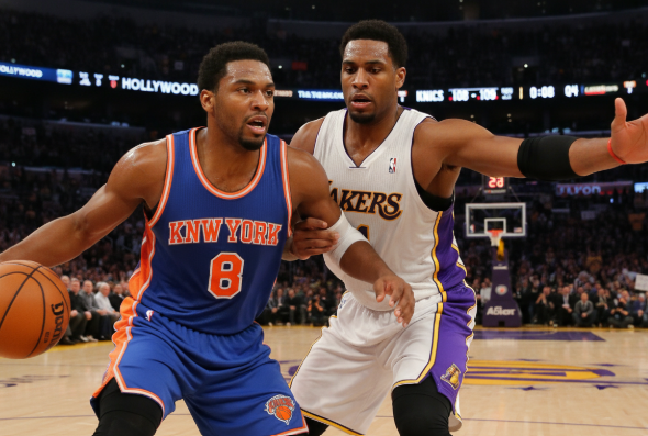 knicks vs lakers match player stats