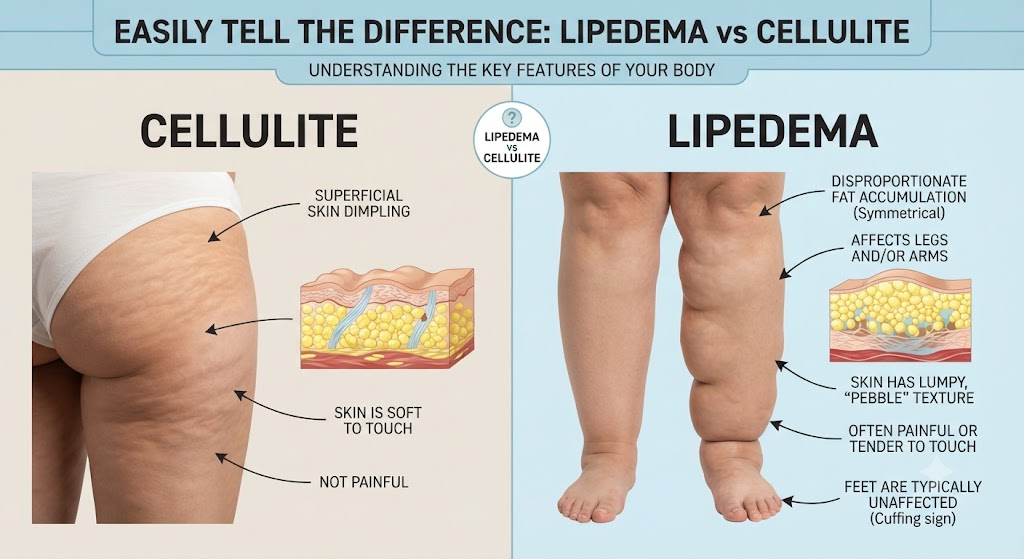 Lipedema vs Cellulite