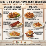 Whiskey Cake Menu
